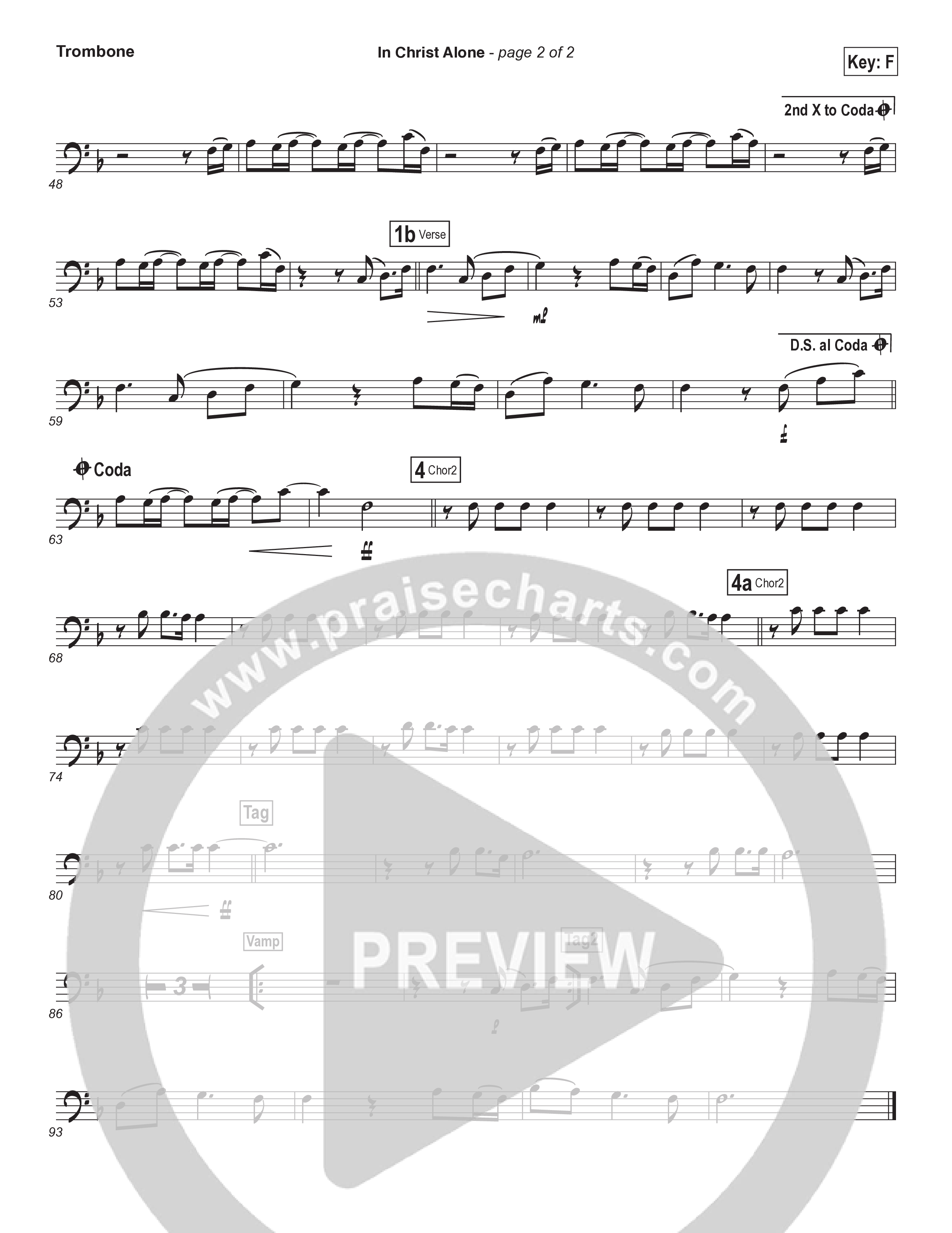 In Christ Alone (Instrument Solo) Trombone Solo (Kristian Stanfill / Passion)
