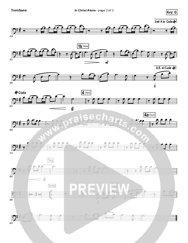 In Christ Alone (Instrument Solo) Trombone Solo (Kristian Stanfill / Passion)