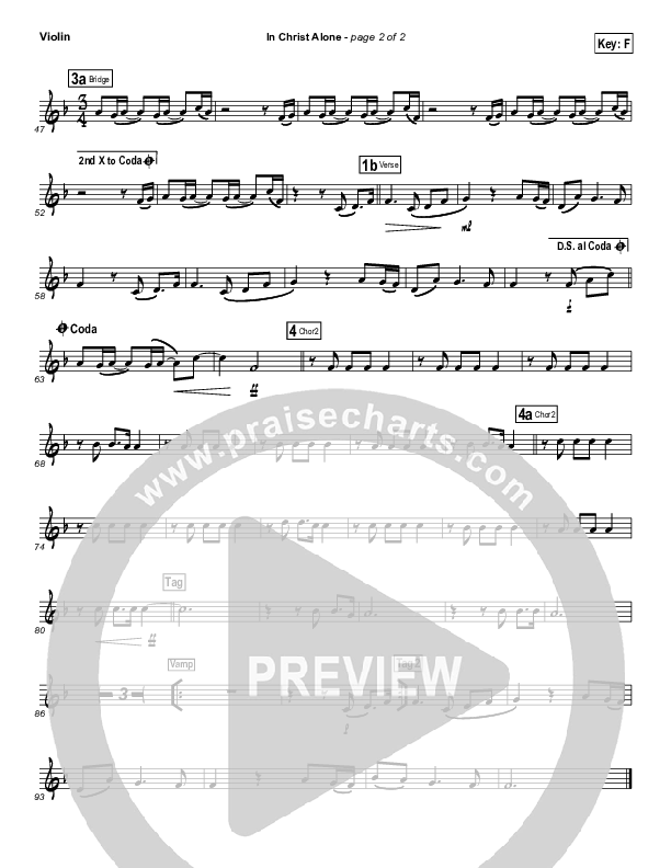 In Christ Alone (Instrument Solo) Violin Solo (Kristian Stanfill / Passion)