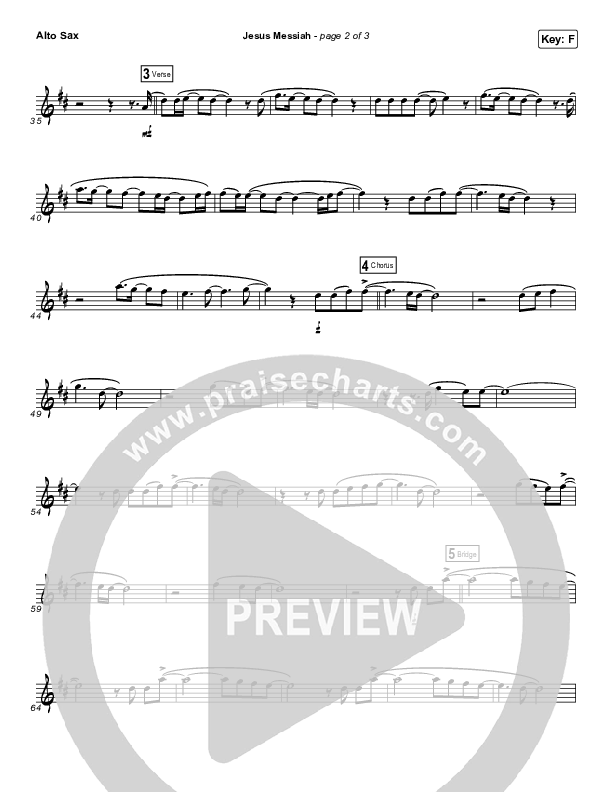 Jesus Messiah (Instrument Solo) Alto Sax Solo (Chris Tomlin)