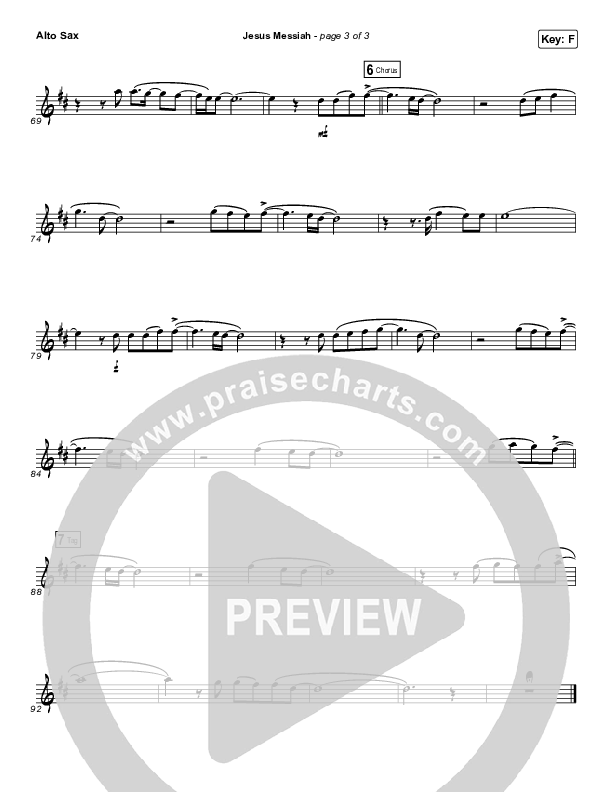 Jesus Messiah (Instrument Solo) Alto Sax Solo (Chris Tomlin)