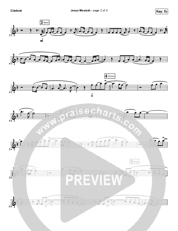 Jesus Messiah (Instrument Solo) Clarinet Solo (Chris Tomlin)