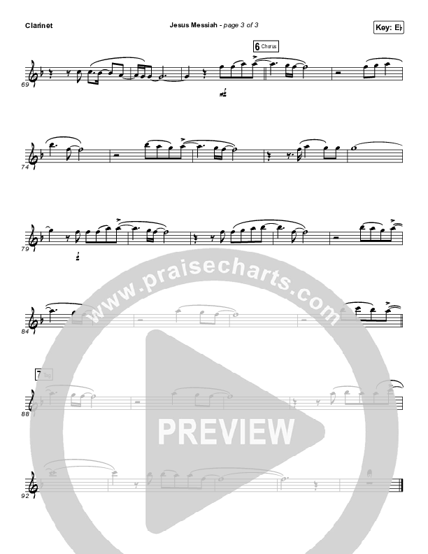Jesus Messiah (Instrument Solo) Clarinet Solo (Chris Tomlin)
