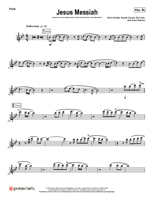Jesus Messiah (Instrument Solo) Flute Solo (Chris Tomlin)
