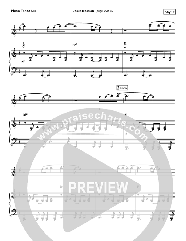 Jesus Messiah (Instrument Solo) Piano/Tenor Sax (Chris Tomlin)
