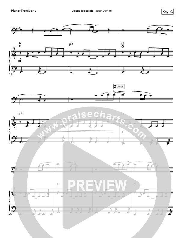 Jesus Messiah (Instrument Solo) Trombone & Piano (Chris Tomlin)