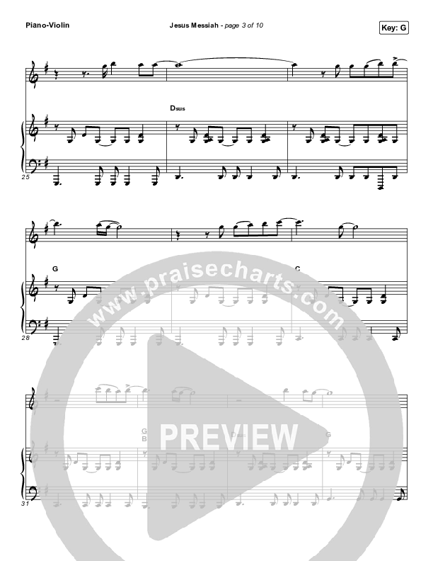Jesus Messiah (Instrument Solo) Piano/Violin (Chris Tomlin)