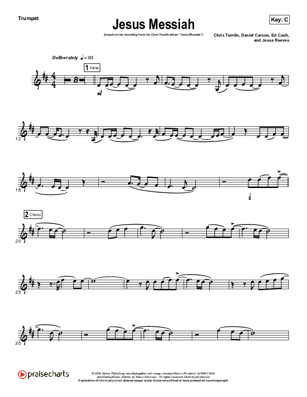 Jesus Messiah (Instrument Solo) Trumpet Solo (Chris Tomlin)