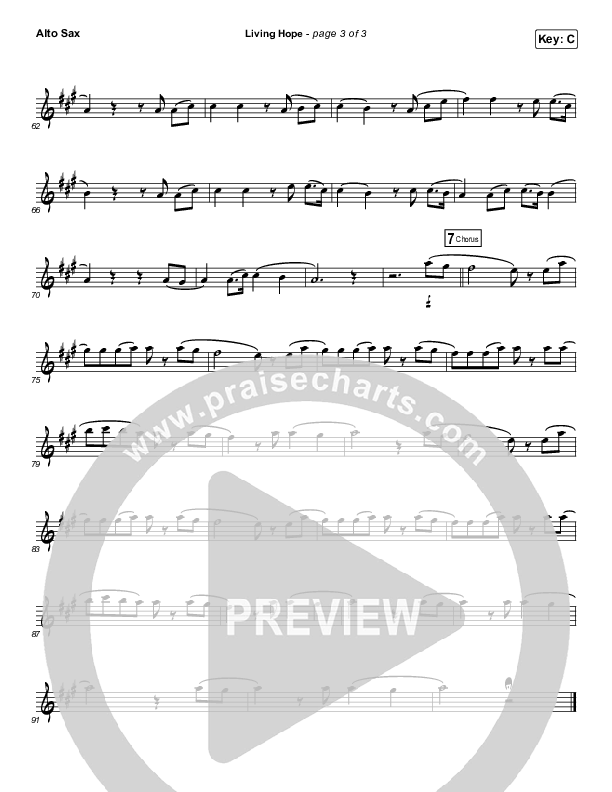 Living Hope (Instrument Solo) Alto Sax Solo (Phil Wickham)