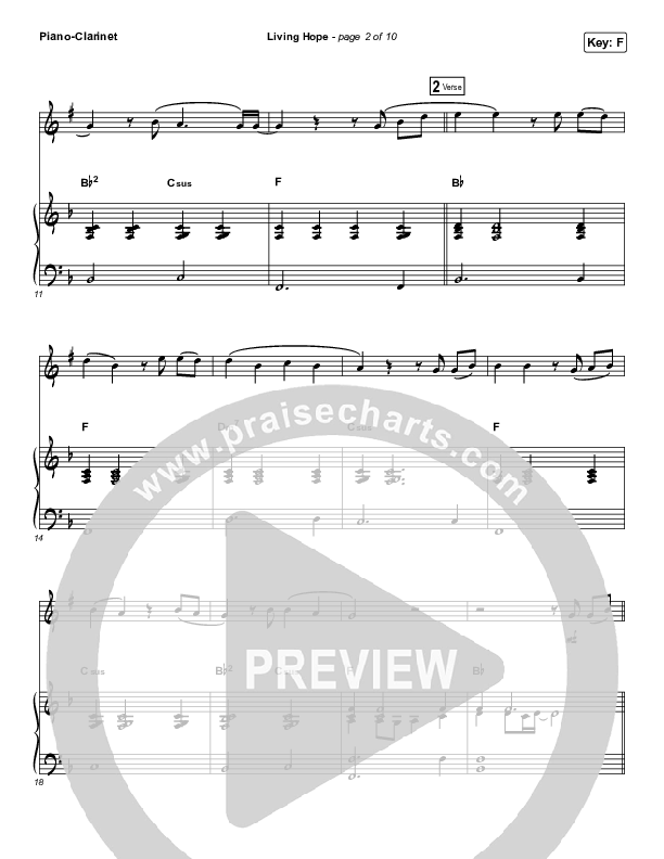 Living Hope (Instrument Solo) Piano/Clarinet (Phil Wickham)