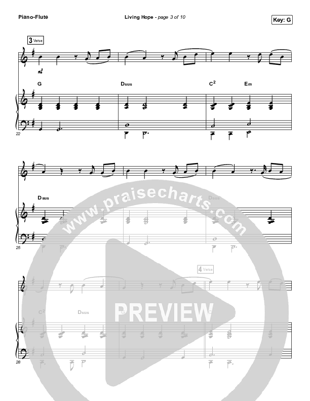 Living Hope (Instrument Solo) Piano/Flute (Phil Wickham)