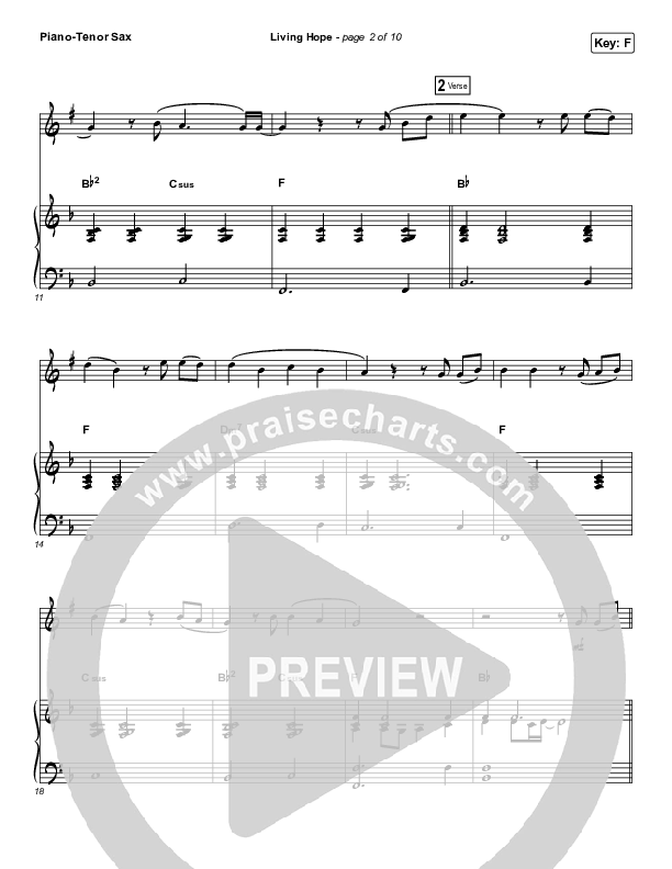 Living Hope (Instrument Solo) Tenor Sax & Piano (Phil Wickham)