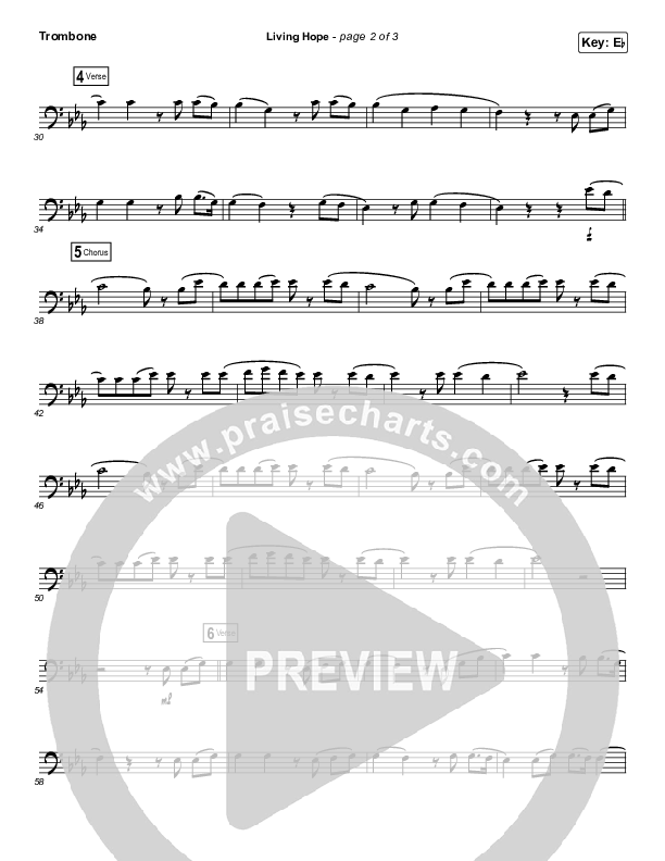 Living Hope (Instrument Solo) Trombone Solo (Phil Wickham)