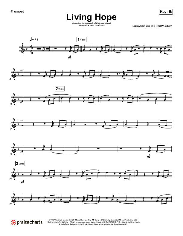 Living Hope (Instrument Solo) Trumpet Solo (Phil Wickham)