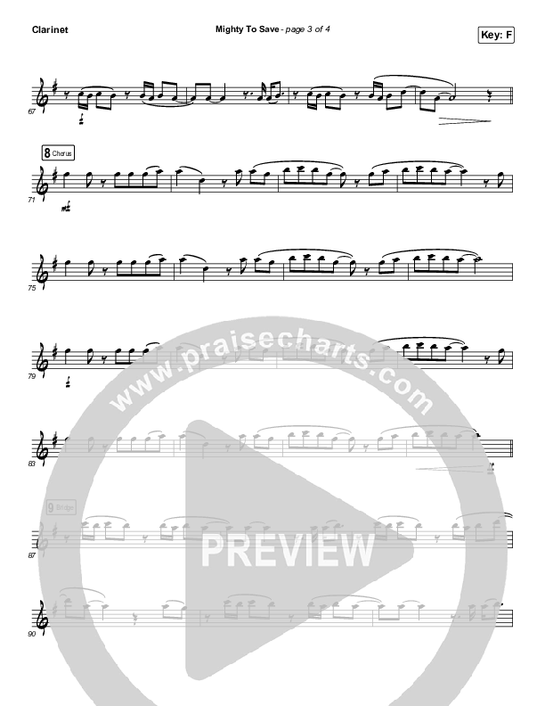 Mighty To Save (Instrument Solo) Clarinet Solo (Hillsong Worship)