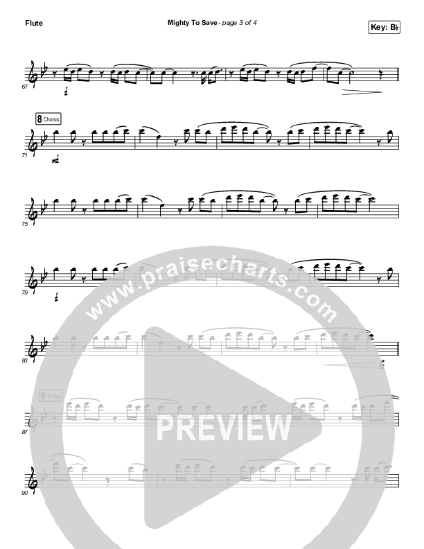 Mighty To Save (Instrument Solo) Flute Solo (Hillsong Worship)