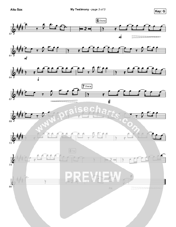 My Testimony (Instrument Solo) Alto Sax Solo (Elevation Worship)