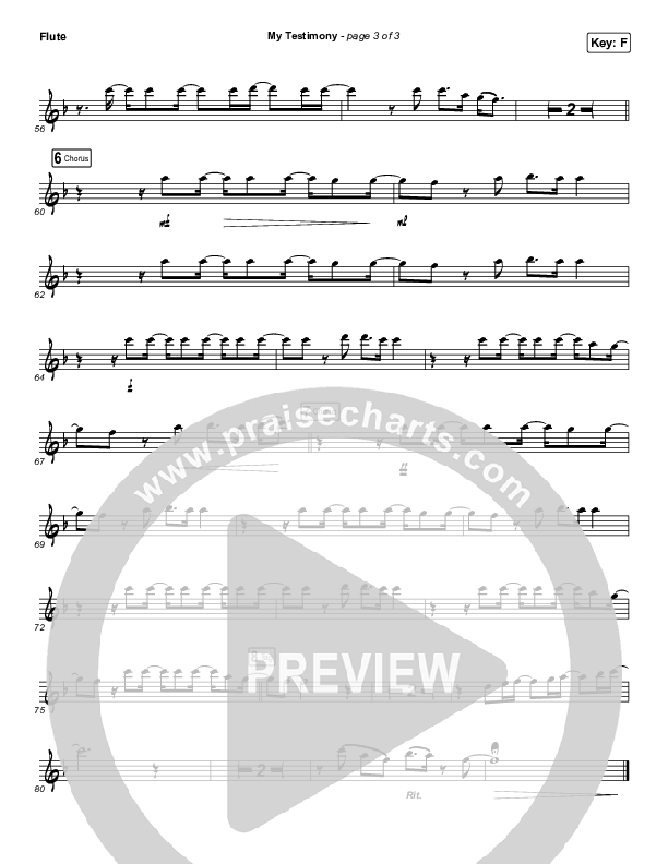 My Testimony (Instrument Solo) Flute Solo (Elevation Worship)