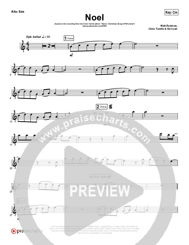 Noel (Instrument Solo) Alto Sax Solo (Lauren Daigle)