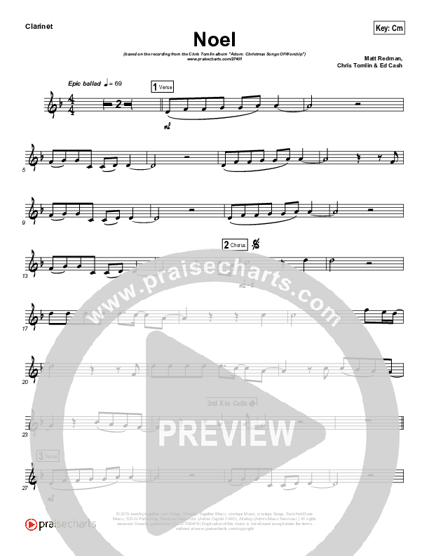 Noel (Instrument Solo) Clarinet Solo (Lauren Daigle)