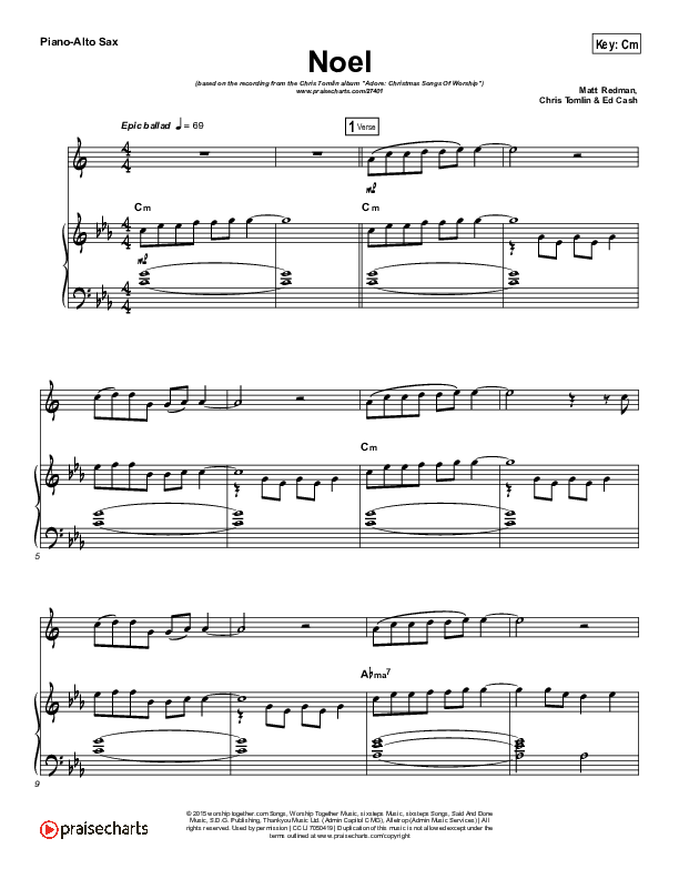 Noel (Instrument Solo) Piano/Alto Sax (Lauren Daigle)