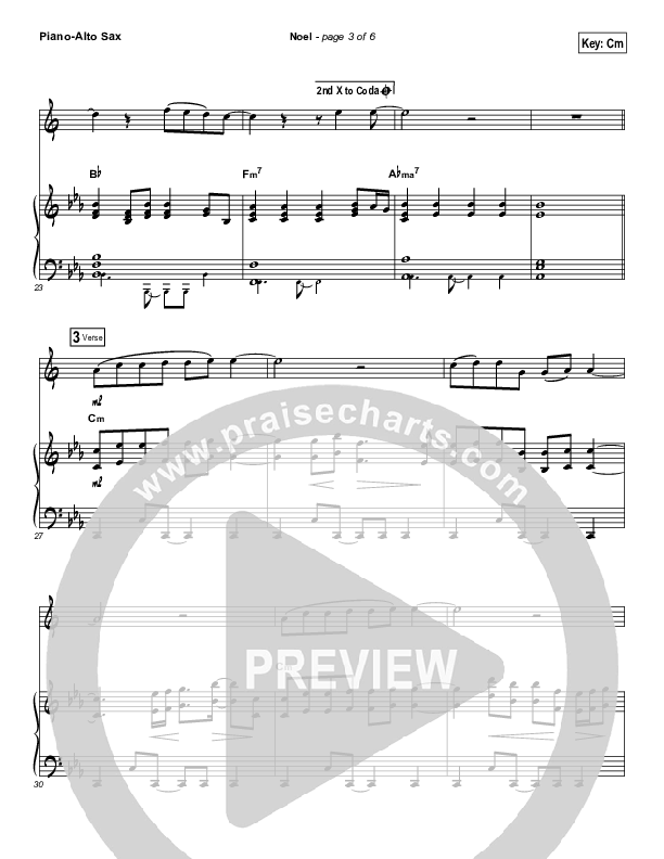 Noel (Instrument Solo) Piano/Alto Sax (Lauren Daigle)