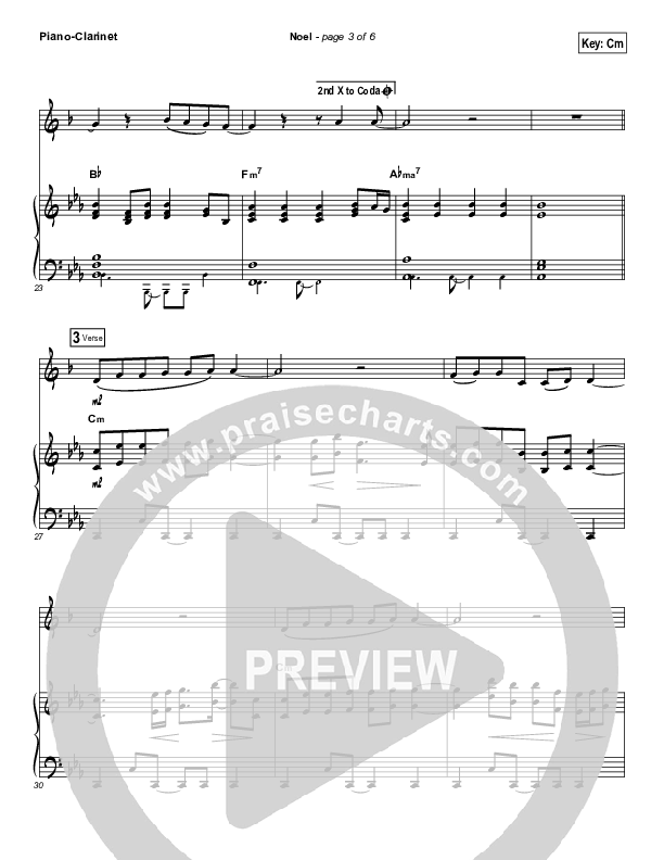 Noel (Instrument Solo) Clarinet & Piano (Lauren Daigle)