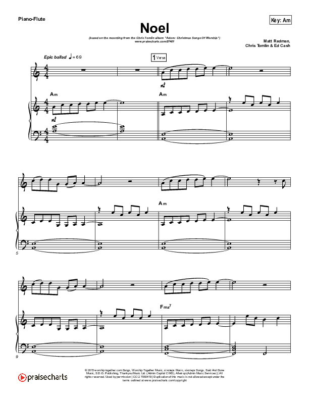 Noel (Instrument Solo) Piano/Flute (Lauren Daigle)