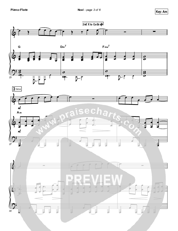 Noel (Instrument Solo) Piano/Flute (Lauren Daigle)