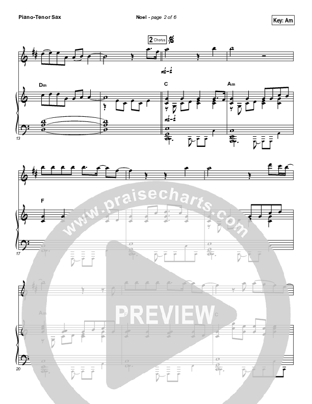 Noel (Instrument Solo) Tenor Sax & Piano (Lauren Daigle)