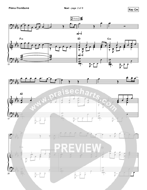 Noel (Instrument Solo) Trombone Solo Sheet Music PDF (Lauren Daigle