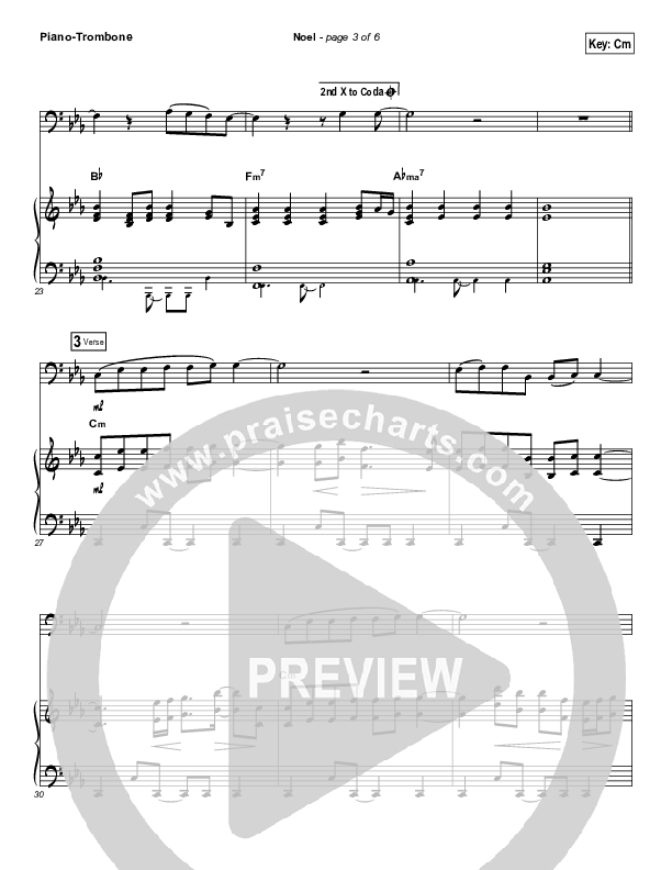 Noel (Instrument Solo) Piano/Trombone (Lauren Daigle)