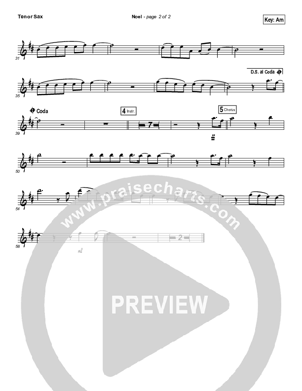 Noel (Instrument Solo) Tenor Sax Solo (Lauren Daigle)