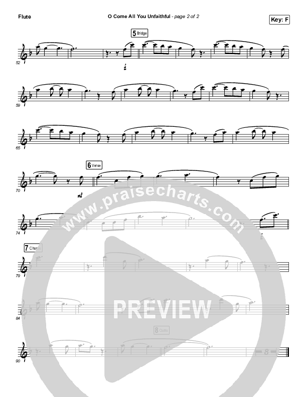 O Come All You Unfaithful (Instrument Solo) Flute Solo (Sovereign Grace)