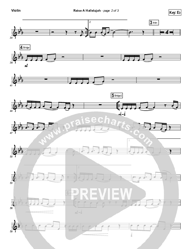 Raise A Hallelujah (Instrument Solo) Violin Solo (Bethel Music / Melissa Helser / Jonathan David Helser)