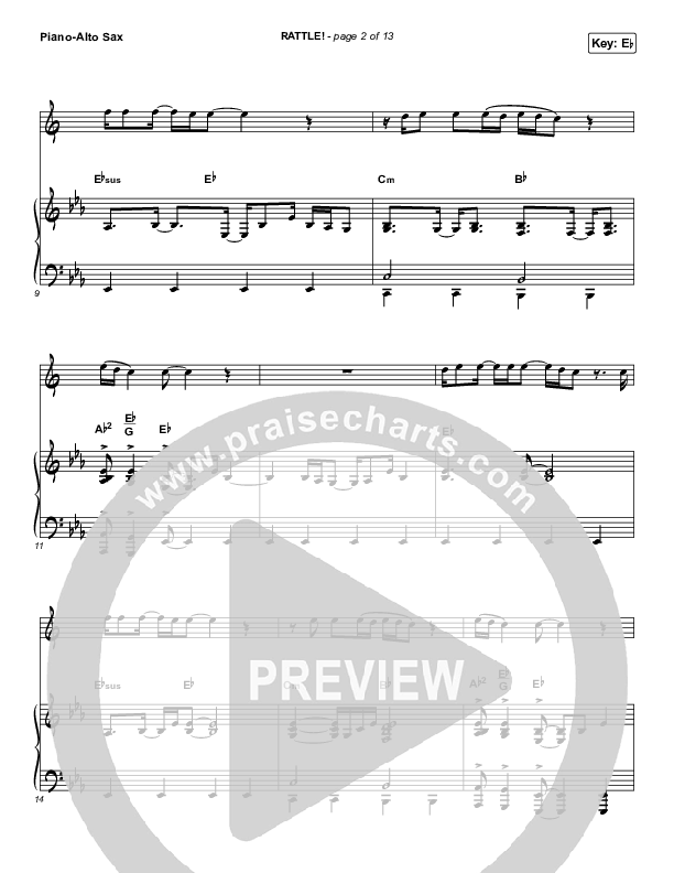 RATTLE! (Instrument Solo) Piano/Alto Sax (Elevation Worship)
