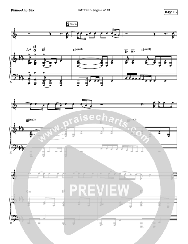 RATTLE! (Instrument Solo) Alto Sax & Piano (Elevation Worship)