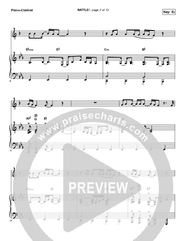 RATTLE! (Instrument Solo) Piano/Clarinet (Elevation Worship)