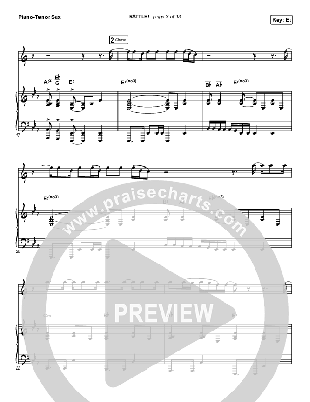 RATTLE! (Instrument Solo) Piano/Tenor Sax (Elevation Worship)