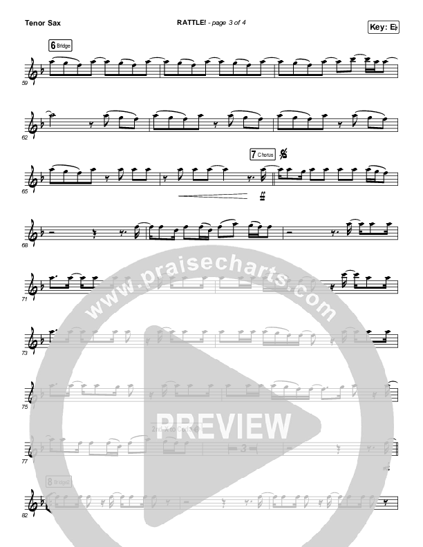 RATTLE! (Instrument Solo) Tenor Sax Solo (Elevation Worship)