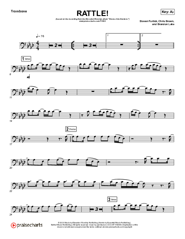RATTLE! (Instrument Solo) Trombone Solo (Elevation Worship)