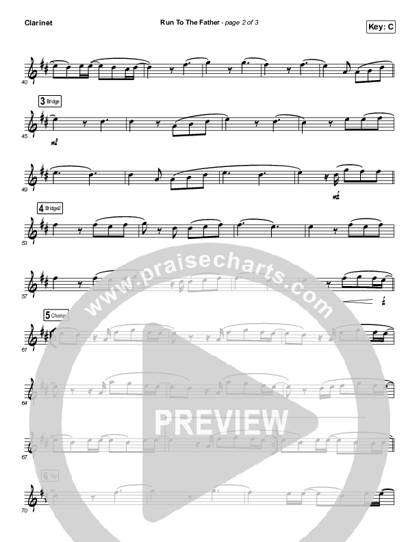 Run To The Father (Instrument Solo) Clarinet Solo (Cody Carnes)