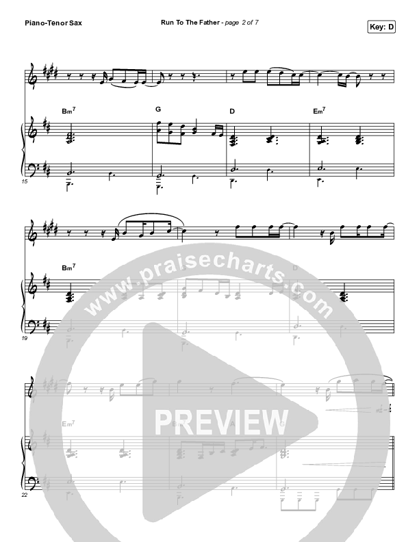 Run To The Father (Instrument Solo) Tenor Sax & Piano (Cody Carnes)