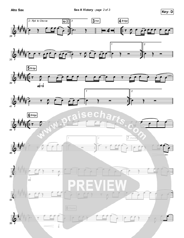 See A Victory (Instrument Solo) Alto Sax Solo (Elevation Worship)