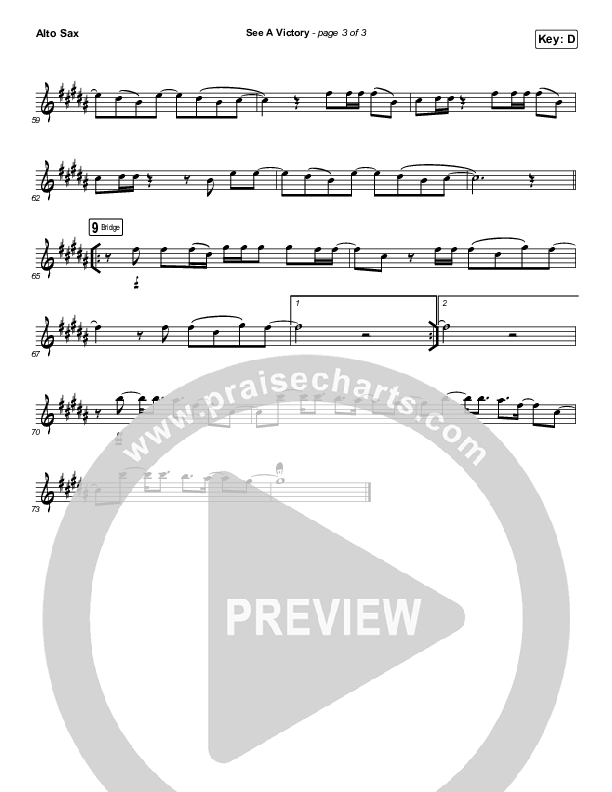 See A Victory (Instrument Solo) Alto Sax Solo (Elevation Worship)
