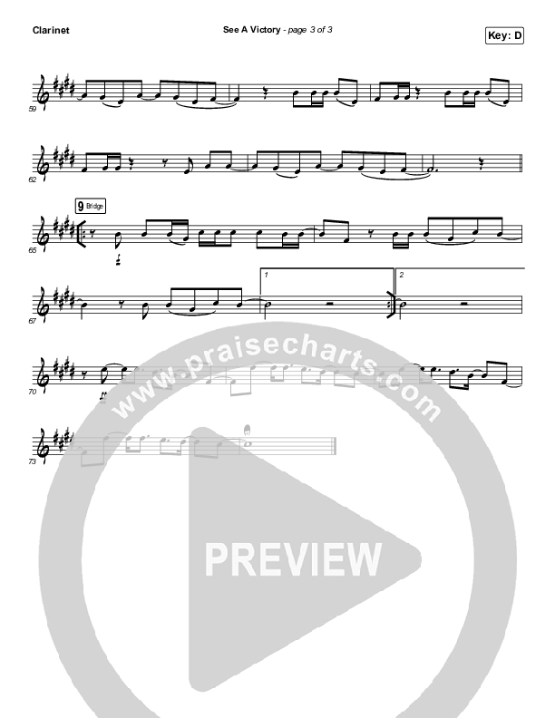 See A Victory (Instrument Solo) Clarinet Solo (Elevation Worship)