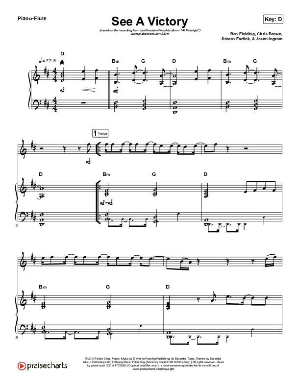 See A Victory (Instrument Solo) Flute & Piano (Elevation Worship)