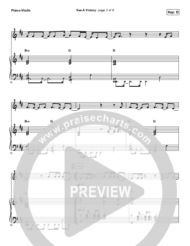 See A Victory (Instrument Solo) Violin & Piano (Elevation Worship)