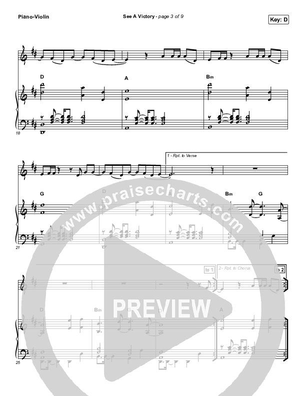See A Victory (Instrument Solo) Violin & Piano (Elevation Worship)