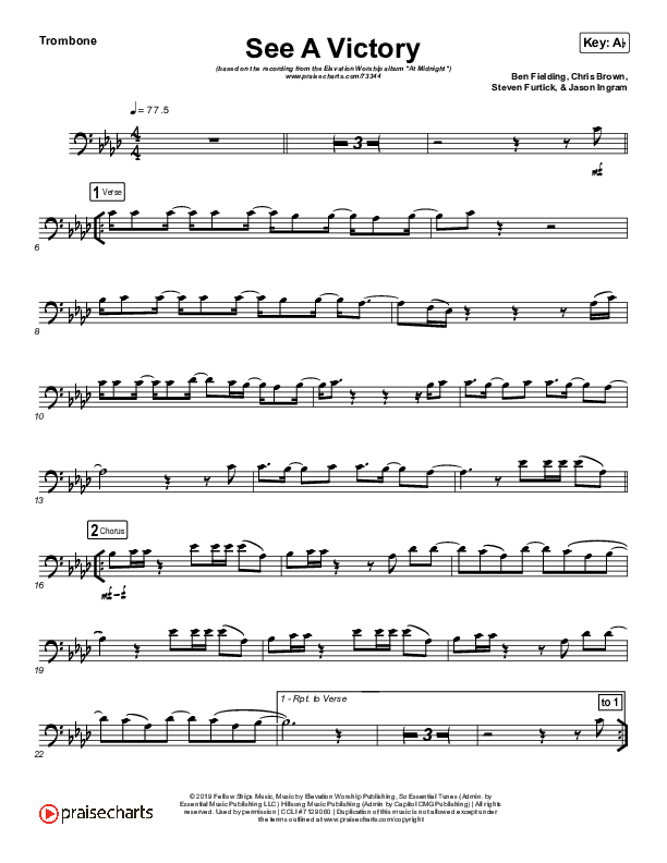 See A Victory (Instrument Solo) Trombone Solo (Elevation Worship)